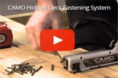 CAMO Hidden Deck Fastening System