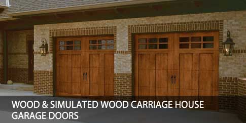 Wood & Simulated Wood Carriage House Garage Doors