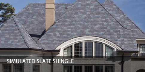 Simulated Slate Shingle