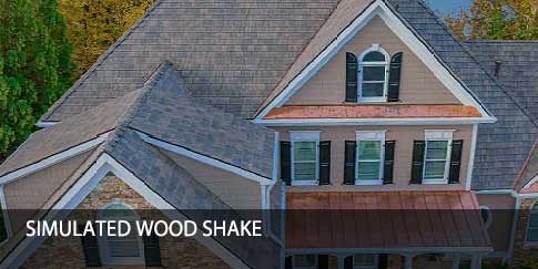 Simulated Wood Shake Shingles
