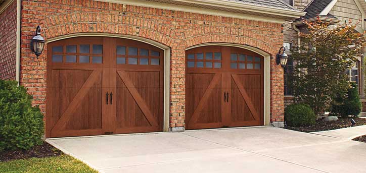 Wood & Simulated Wood Carriage House Garage Doors - Secor Lumber Savannah NY