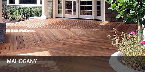 mahogany wood decking