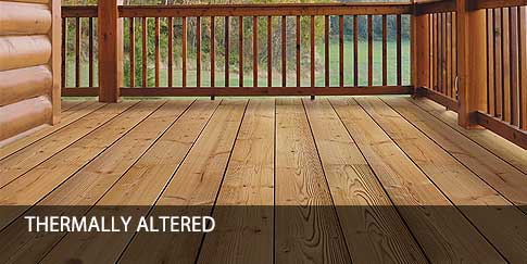 Thermally Altered wood decking