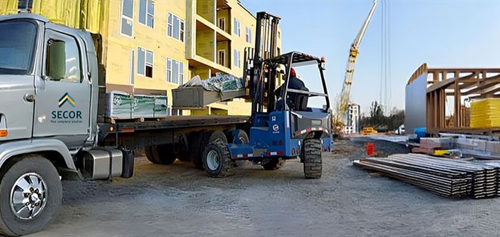 commercial jobsite delivery secor lumber savannah newark ny